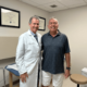 Eduardo with Dr. Leone after successful revision hip surgery
