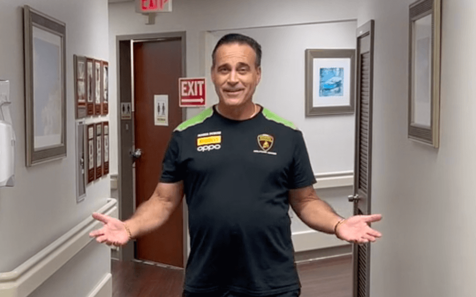 Frank Russo's amazing journey walking in Dr. Leone's office