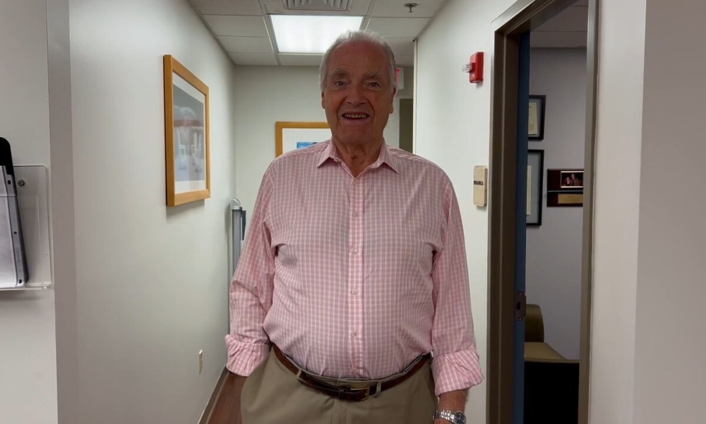 Dr. Leone, you gave me my life back. 86 year old, SPAIRE total hip replacement