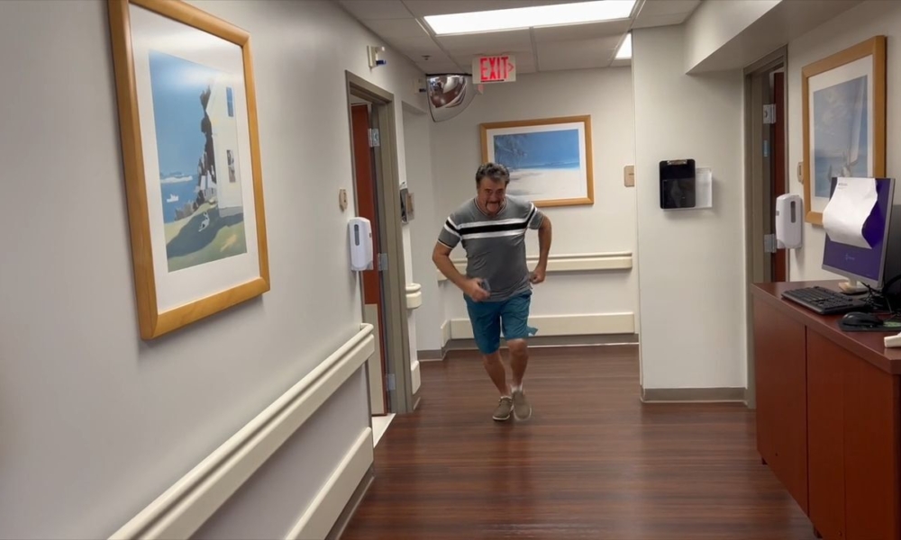 Rolf feels fantastic after his total hip replacement
