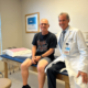 Dr. Leone with revision total knee replacement