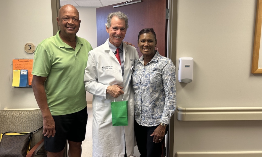 Arthur said we knew we made the greatest decision coming here for a total knee replacement