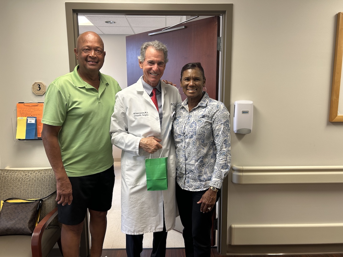 Arthur said we knew we made the greatest decision coming here for a total knee replacement