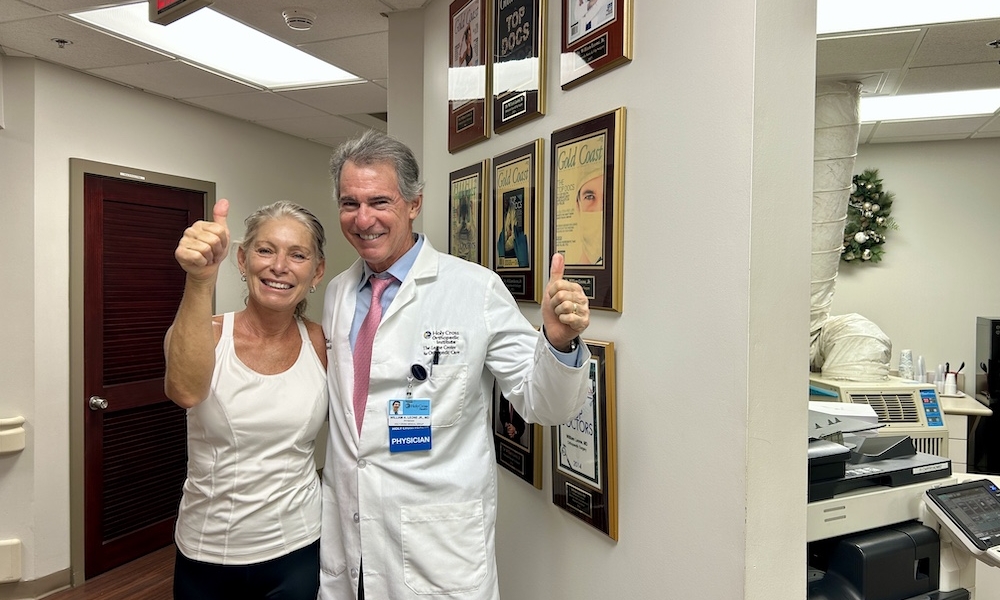 Vivian is very happy with her bilateral hip replacements. She said fantastic doctor and te
