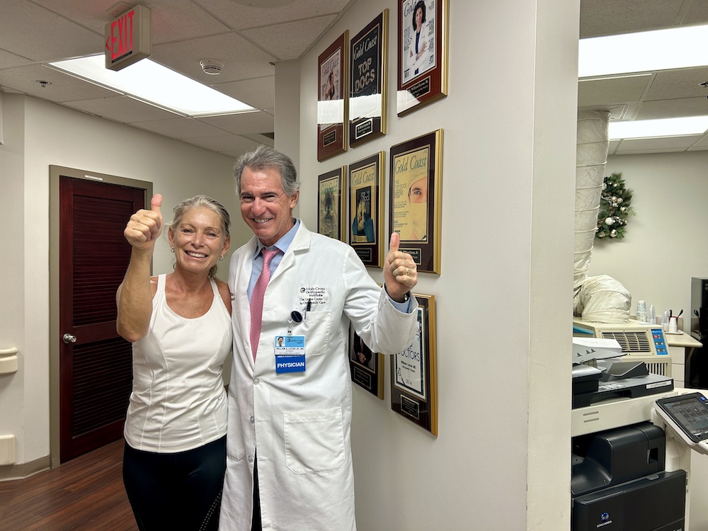 Vivian is very happy with her bilateral hip replacements. She said fantastic doctor and te