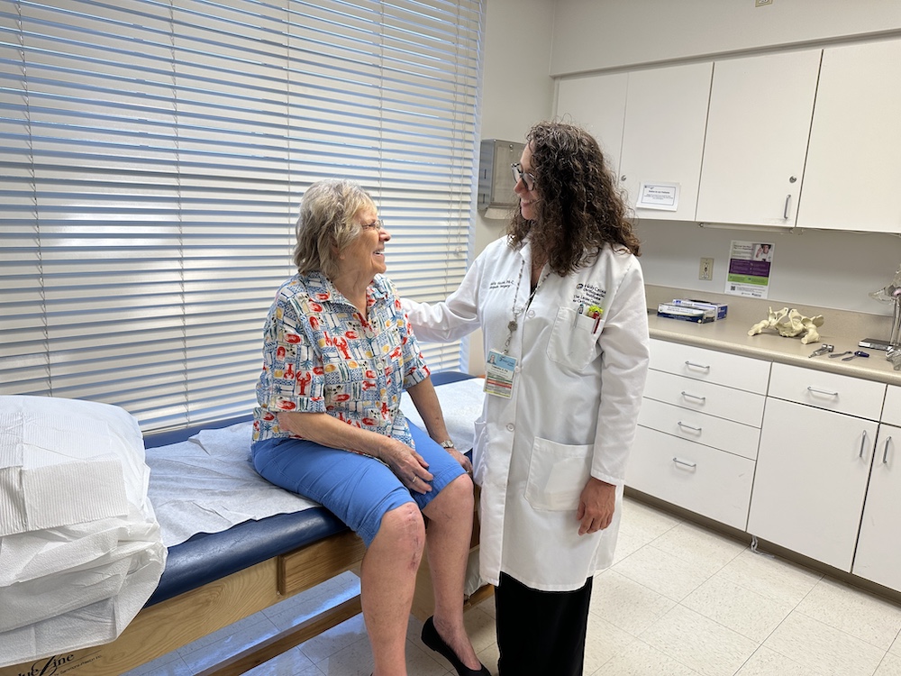 Physician assistant, Tammy with partial replacement patient