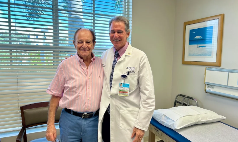 Roger, 86, after two hips and two knees is fine and fit!