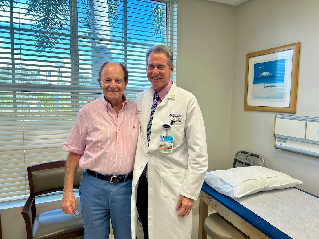 Roger, 86, after two hips and two knees is fine and fit!