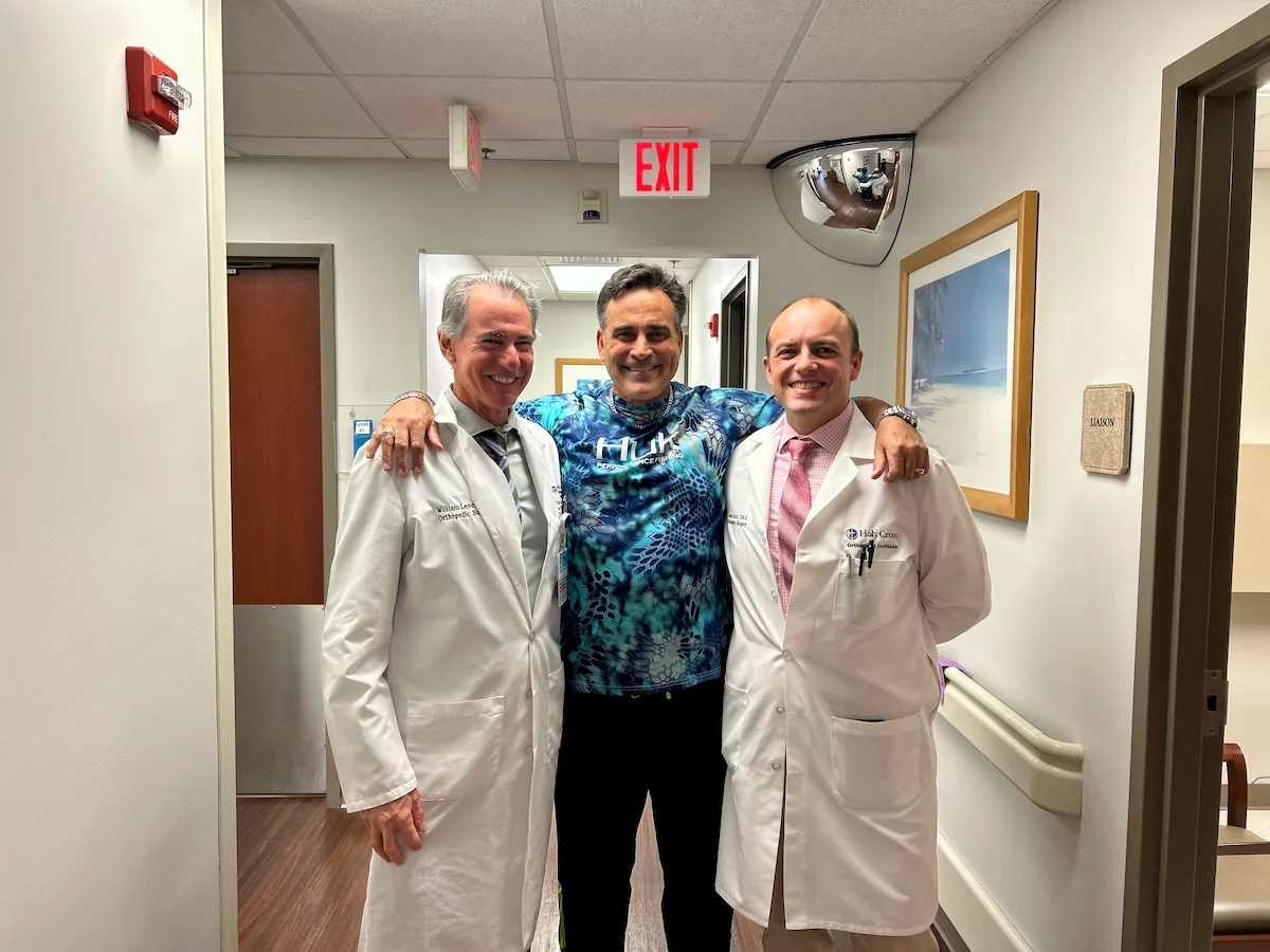 Frank two weeks after Hip surgery, 