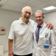 Andrew is with Dr. Leone six weeks after his revision total knee